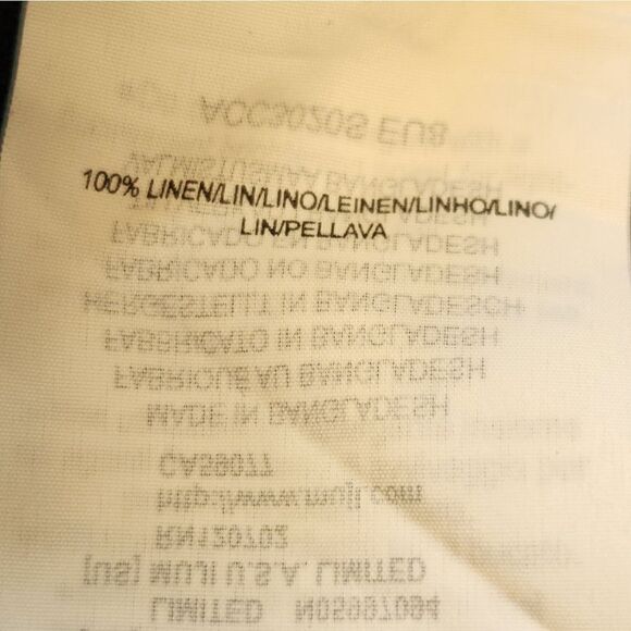 Muji  100% linen raglan short sleeve top - Picture 6 of 7